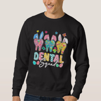 Sudadera Cute Tooth With Bunny Ear Easter Dental Squad Dent