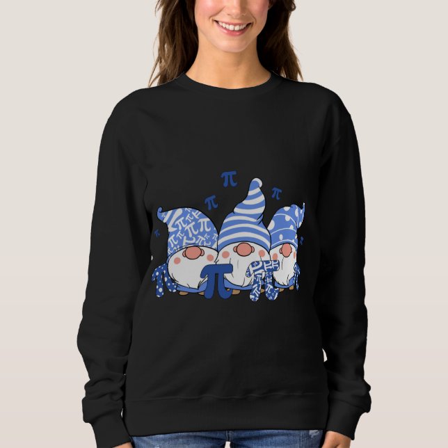 Sudadera Cute Tres Gnomes Pi Day 3.14 Número Math Lover Gi (Anverso)
