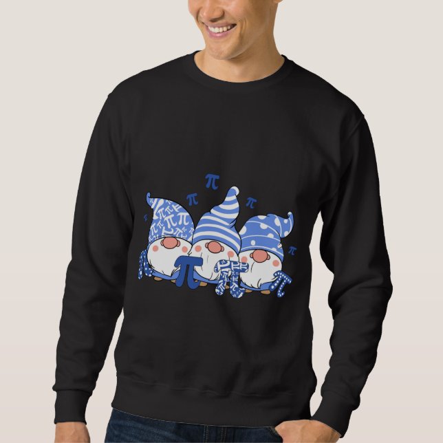 Sudadera Cute Tres Gnomes Pi Day 3.14 Número Math Lover Gi (Anverso)