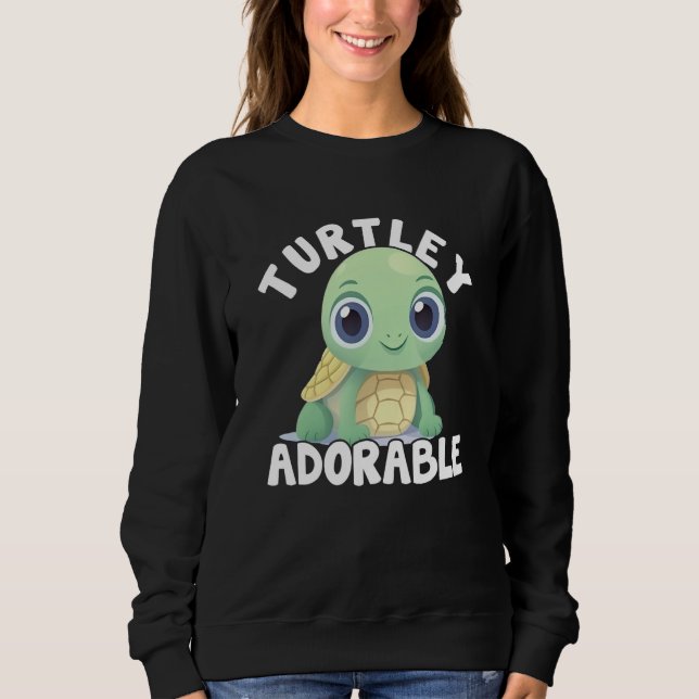 Sudadera Cute Turtle For Kids Turtley Adorable Tortoise Gir (Anverso)