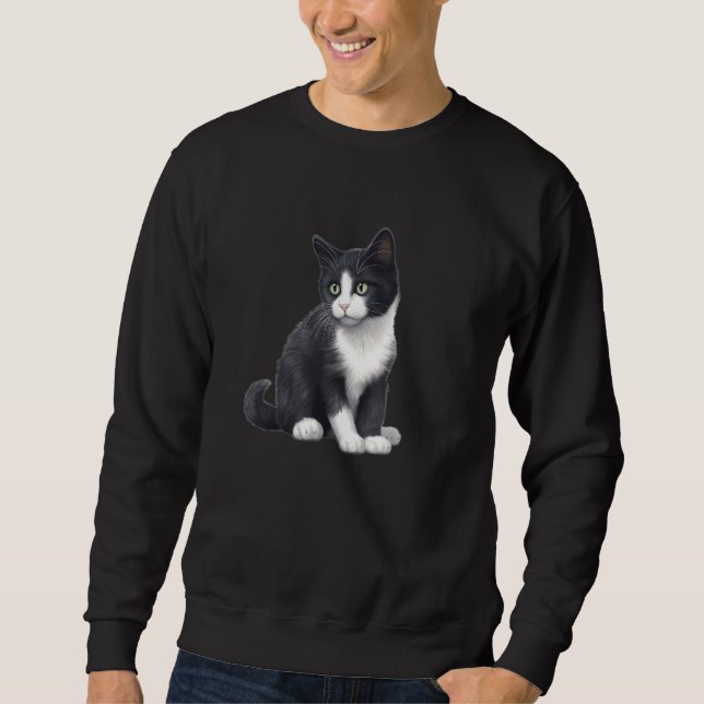 Sudadera Cute Tuxedo Cat  Kitten (Anverso)