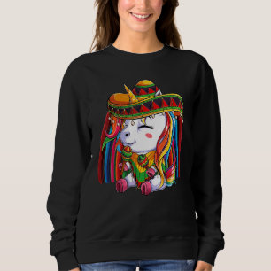 Sudadera Cute Unicorn Cinco De Mayo Fiesta Sombrero Niños G