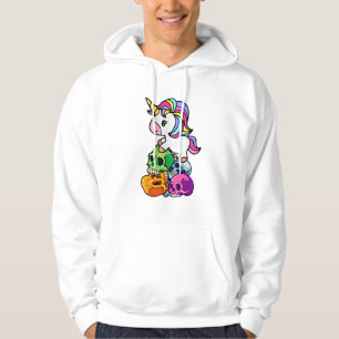 Sudadera Cute Unicorn & Cráneos Muertos. Funny Goth Emo Hal