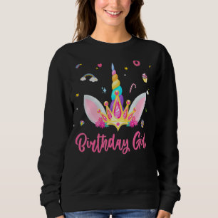 Sudadera Cute Unicornio Chica de cumpleaños Magic Theme Fac