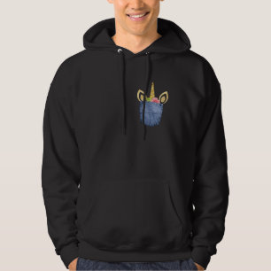 Sudadera Cute Unicornio Colgando En Un Bolsillo
