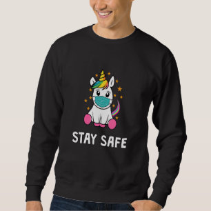 Sudadera Cute Unicornio Con Máscara De Respirador Para El H