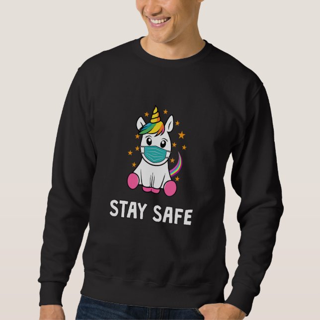 Sudadera Cute Unicornio Con Máscara De Respirador Para El H (Anverso)