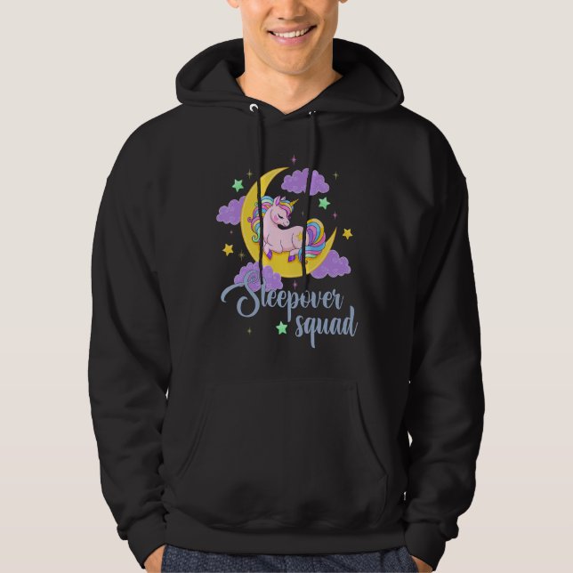 Sudadera Cute unicornio Cuello de Escuadrón de Escuadrón de (Anverso)