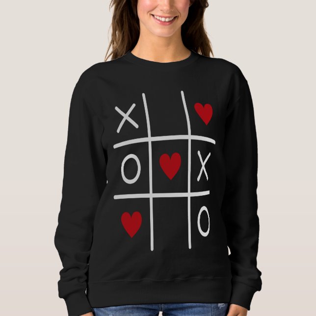 Sudadera Cute Valentine Hearts Game Valentine's Day Romance (Anverso)