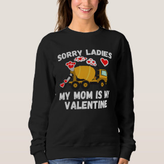 Sudadera Cute Valentine s Day Son  Cement Mixer Kids Boys