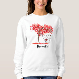 Sudadera Cute Valentine Watercolor Artsy Personalize