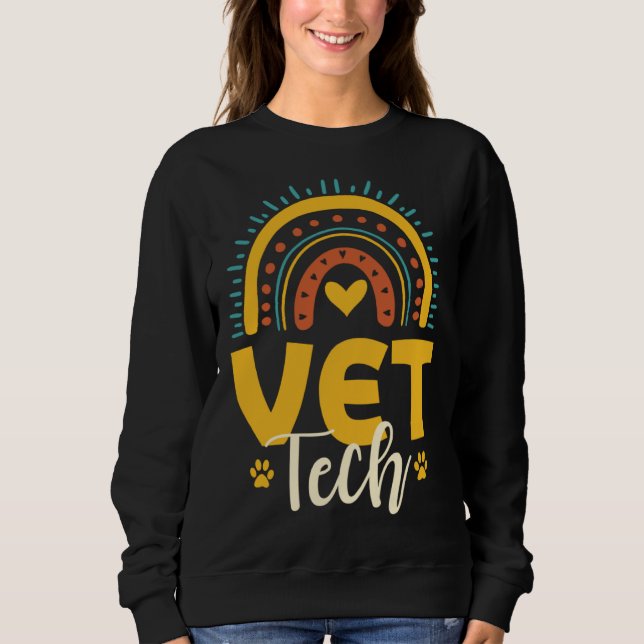 Sudadera Cute Vet Tech Outfit Veterinarian Animal Nurse (Anverso)