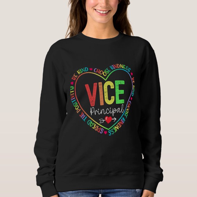 Sudadera Cute Vice Principal Rainbow Appreciation Week Back (Anverso)