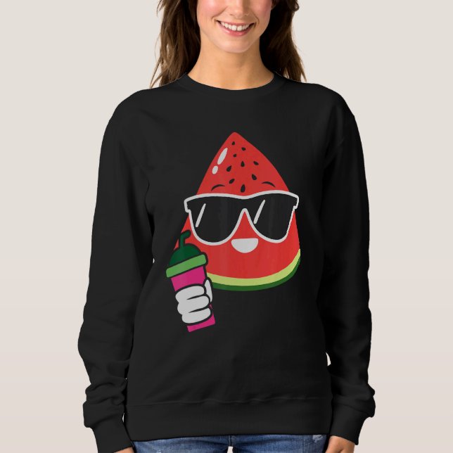 Sudadera Cute Watermelon Watermelon Frappe   Summer Fruit (Anverso)