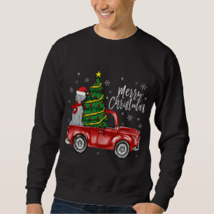 Sudadera Cute Weimaraner Camión de Perro Feliz Navidad Perr