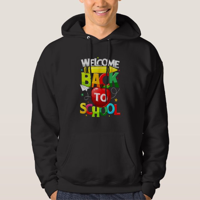 Sudadera Cute Welcome Back To School  Student Teacher Women (Anverso)
