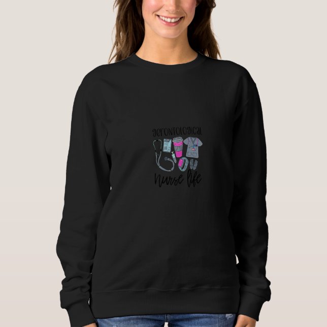 Sudadera Cute women RN symbol nursing job work nurse geront (Anverso)