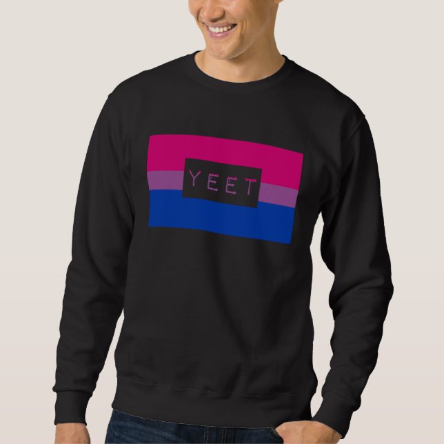 Sudadera Cute Yeet Meme Gay Bisexual Pride Flag Queer (Anverso)