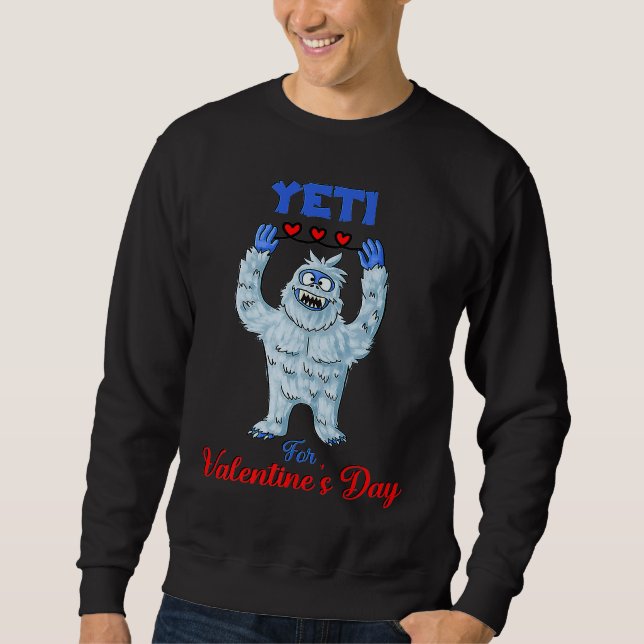 Sudadera Cute Yeti For Valentine's Day (Anverso)