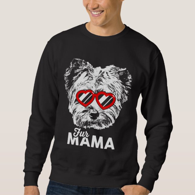 Sudadera Cute Yorkshire Terrier Fur Mama (Anverso)
