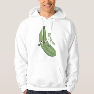 Sudadera Cute zucchini feliz personalizado ilustracion