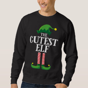 Sudadera Cutest Elf Mateo Navidades familiares Elf Fiesta