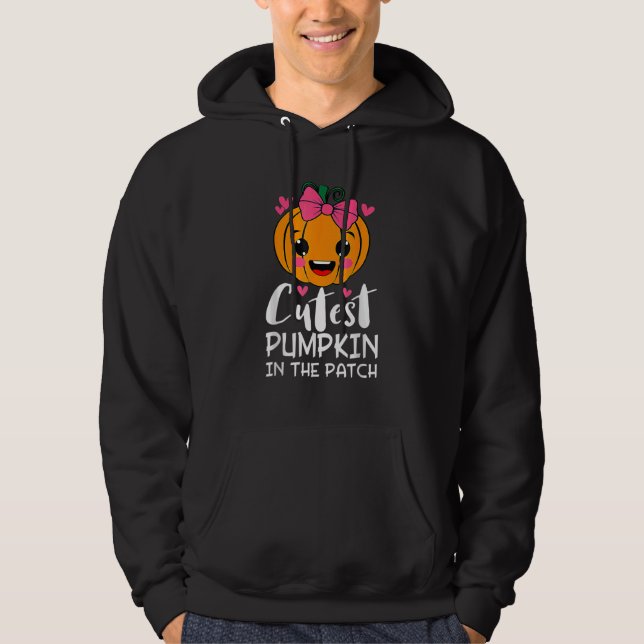 Sudadera Cutest Pumpkin In The Patch  Halloween Thanksgivin (Anverso)