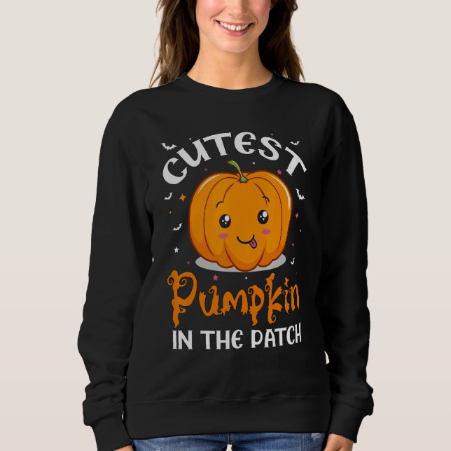 Sudadera Cutest Pumpkin In The Patch Toddler Boys Halloween (Anverso)