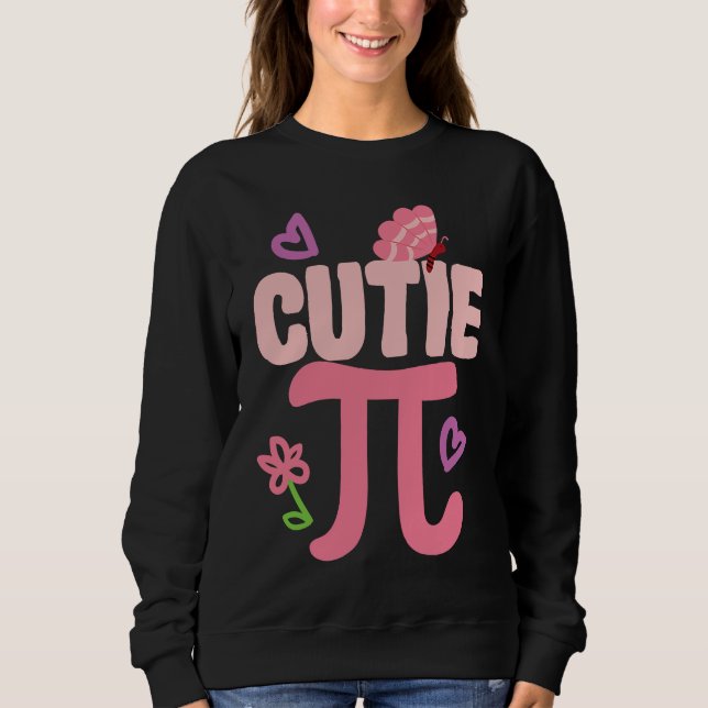 Sudadera Cutie Pi Day  Cute Nerd Geek Pretty Math Butterfly (Anverso)