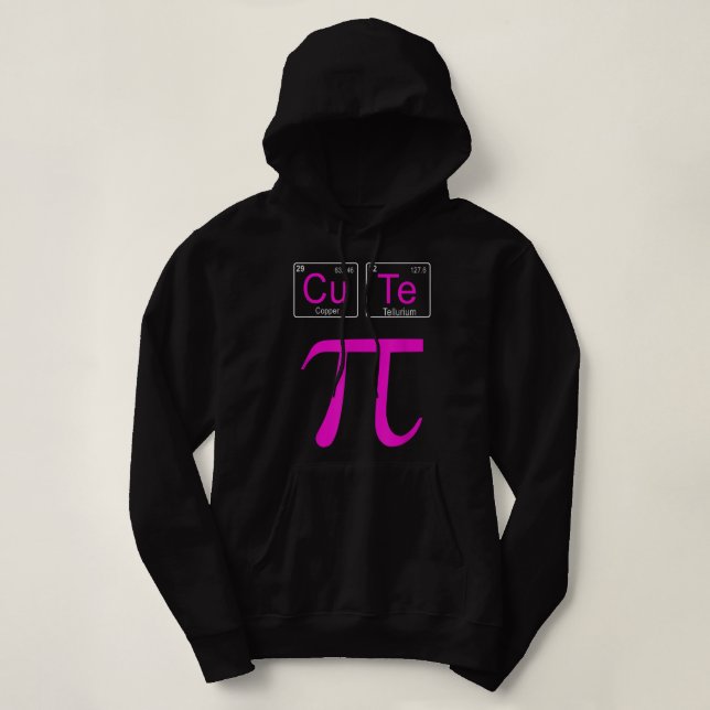 Sudadera Cutie Pie Pi Day Cute Math Periódico Table Pun Reg (Diseño del anverso)