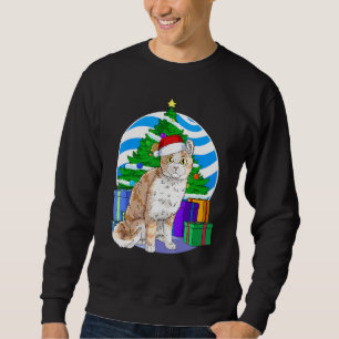Sudadera Cuto gato americano de rizo Santa Decoración de ár