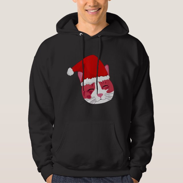 Sudadera Cuto gato de Navidad (Anverso)