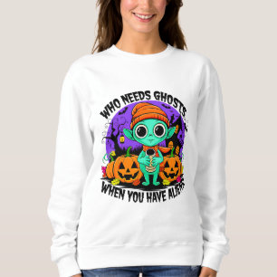 Sudadera Cuto Halloween Alien diseño para diversión espeluz