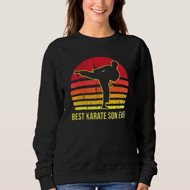 Sudadera Cuto retro karate son diseño arte marcial chico Ka (Anverso)