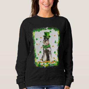 Sudadera Cuto Schnauzer Dog St Patricks Day Shamrock irland