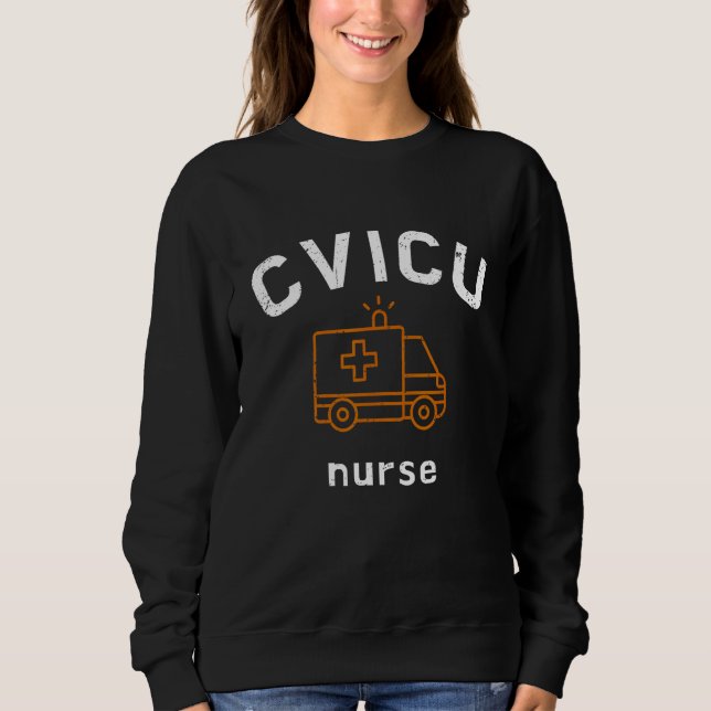 Sudadera CVICU Nurse Work School  Team Squad  Women 4 (Anverso)