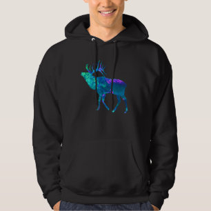 Sudadera Cyan Blue Violet verde azulado Elk Buck por cazado