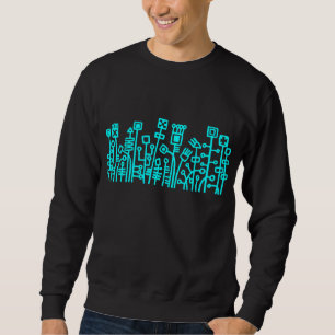 Sudadera Cyber Garden - Cian en la oscuridad