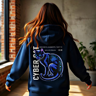 Sudadera Cybercat Depredador Supremo - Regalo de Ciencia Fi