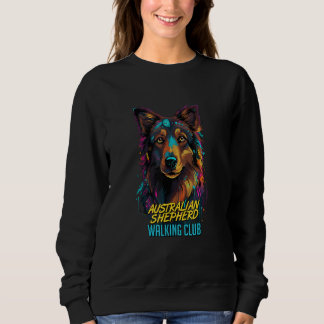 Sudadera Cyberpunk Australian Shepherd Walking Club Futuris