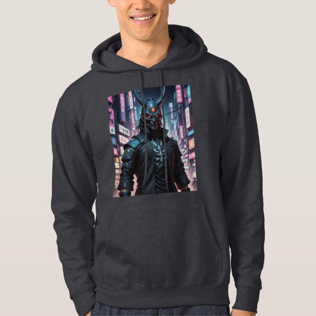 Sudadera Cyberpunk Demon Samurai (Anverso)