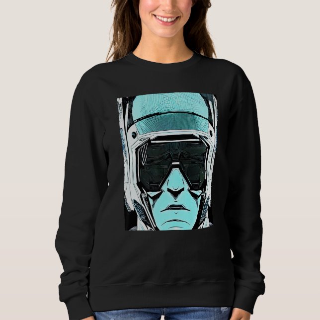 Sudadera Cyberpunk Hacker Computadora Diseño Geek Premium_9 (Anverso)