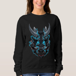 Sudadera Cyberpunk Oni Demon El Diablo Japonés 2