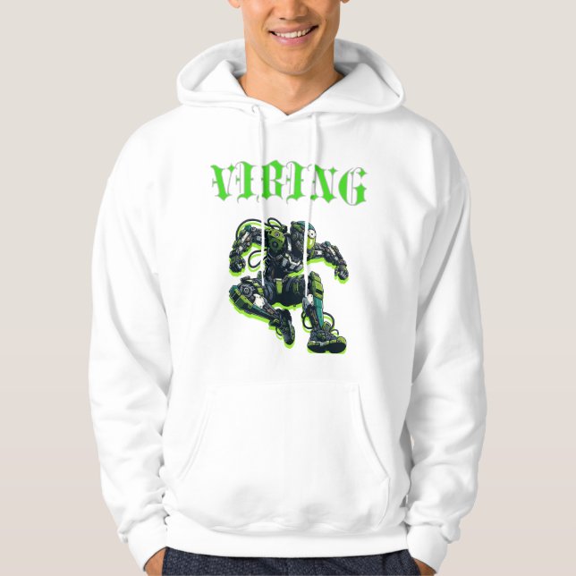 Sudadera Cyberpunk VIBING Hoodie T-Shirt (Anverso)