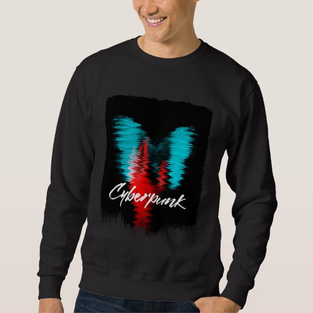 Sudadera Cyberpunks Japan Streetwear Glitch 80s 90s Sad Vap (Anverso)