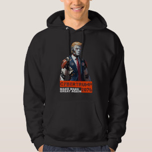 Sudadera CyberTrump 2076 Hacer a Marte Grande De Nuevo