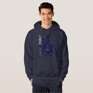 Sudadera Cyborg Urbano – Guerrero Cyberpunk Neon
