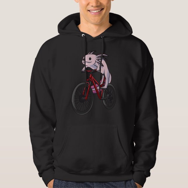 Sudadera Cycling Axolotl Cyclist Bike for Women Men Kids (Anverso)