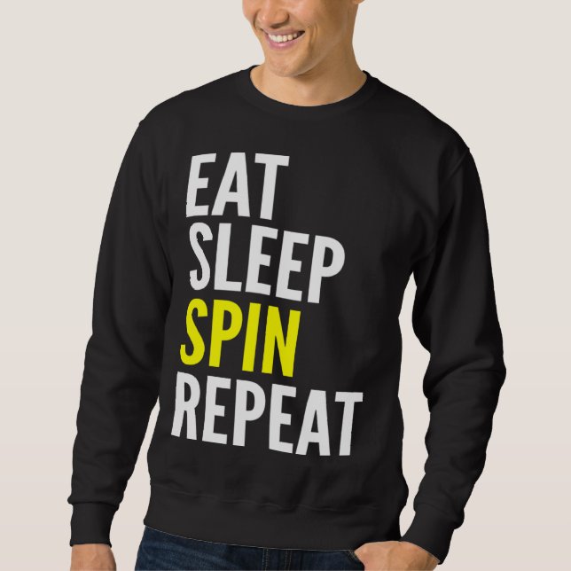 Sudadera Cycling   Eat Sleep Spin Repeat (Anverso)