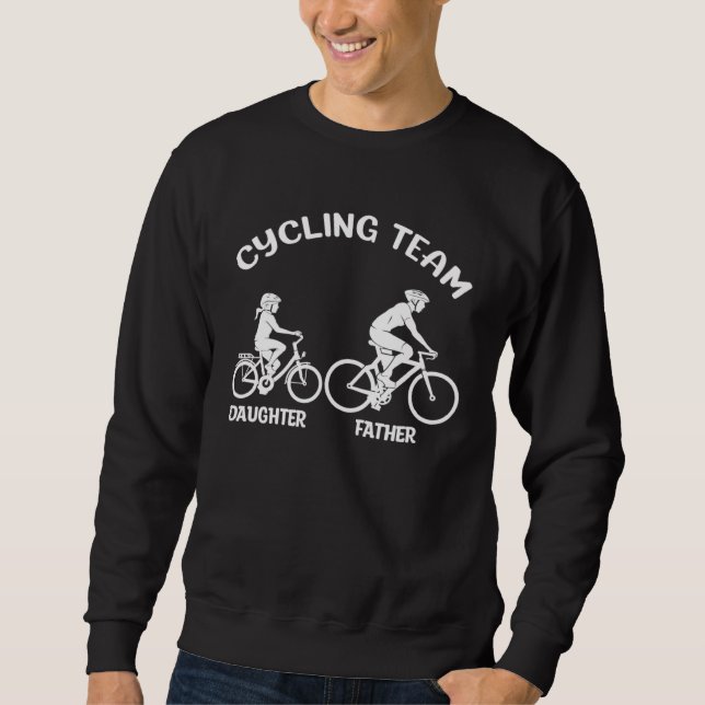 Sudadera Cycling Team Father Daughter Family Matching Cycli (Anverso)